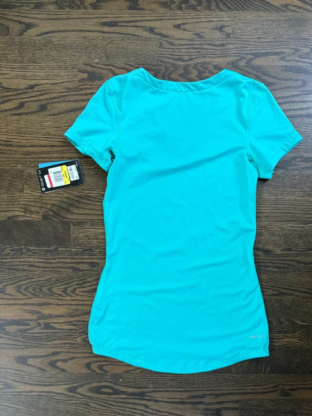 Nike Pro Women's V-Neck Performance Shirt - Teal Blue - Picture 5 of 5